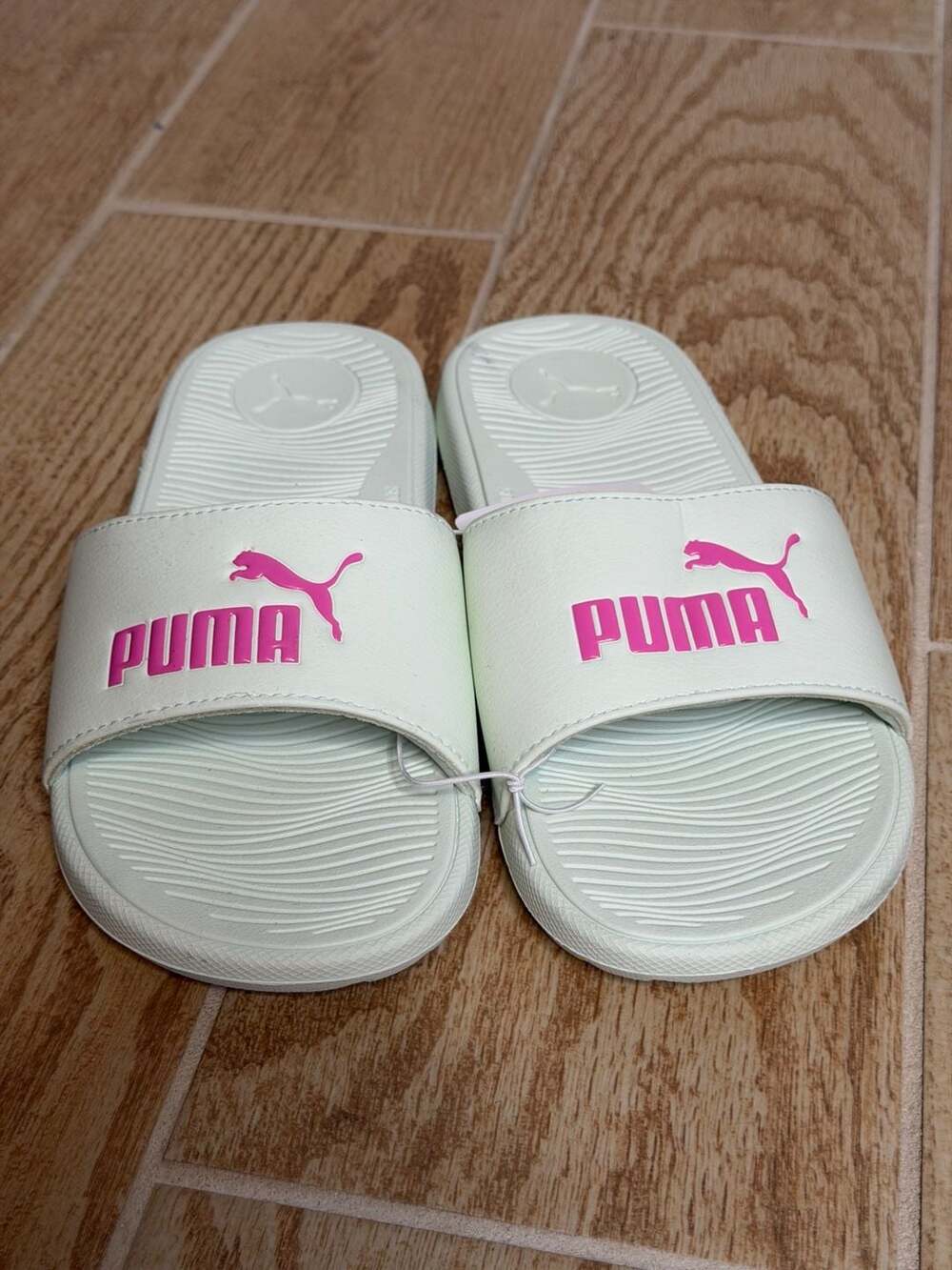 Puma Cool Cat 2.0 Women's Slide Sandals Sage Frost/Pink Pixel Size 9
